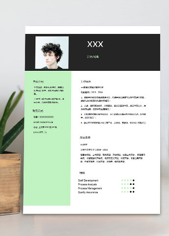 讲师助教个人简历模板