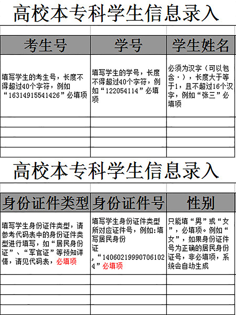 高校本专科学生信息录入-1