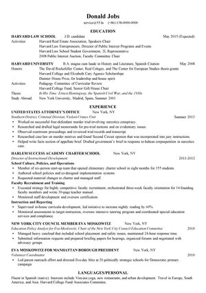 法律英文简历模板（法律博士在读）