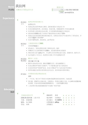 电子商务运营简历模板